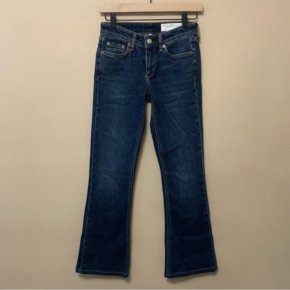 Rag & Bone Kinsley Low-Rise Flare Jeans Size 23 - Picture 3 of 14